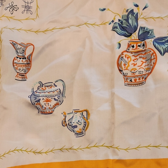 Vintage Silk 'Teapot' Scarf - Picture 5 of 9